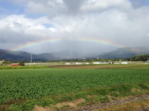 昭和村の大地と虹IMG_3378.jpgのサムネール画像